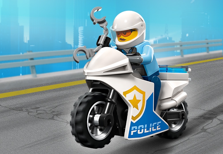 Police lego motorcycle on sale