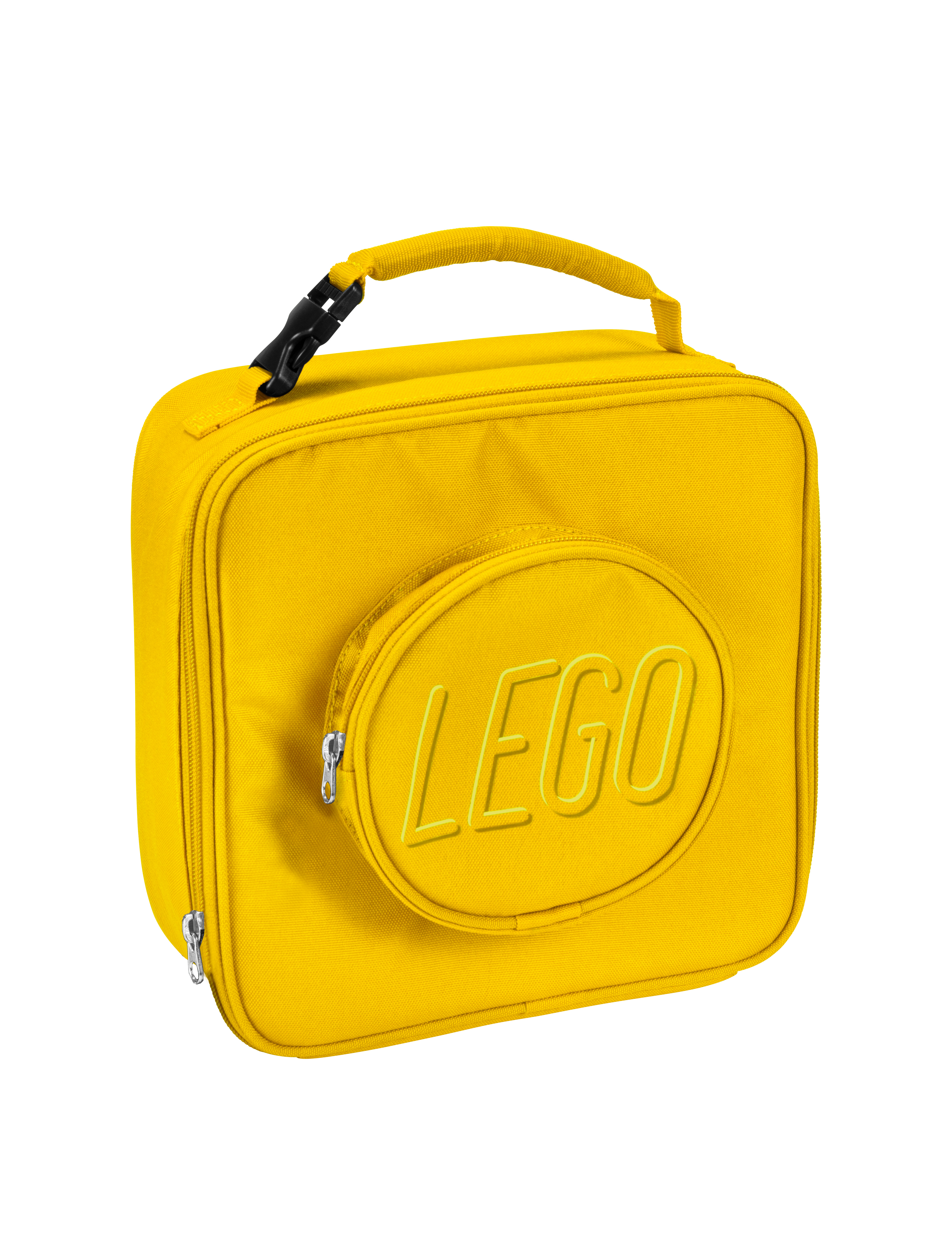 Lego Lunch Box With Handle 4 Knob Kids Classic Bright Red Brand