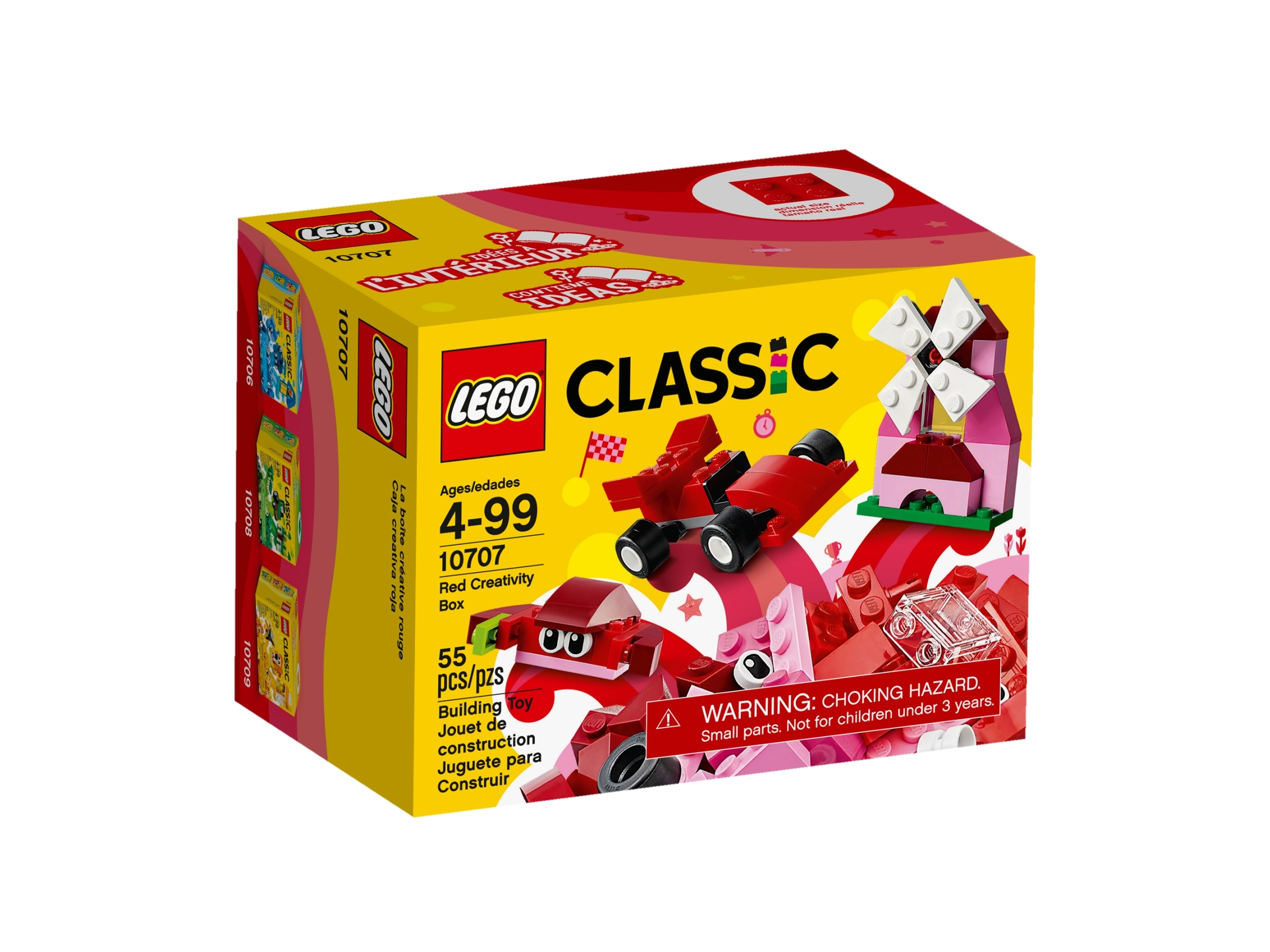 lego classic red creativity box 10707