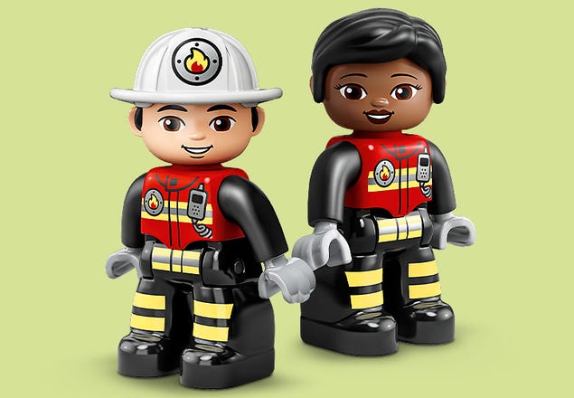 Acheter en ligne LEGO DUPLO La caserne et l'hélicoptère des pompiers  (10970) à bons prix et en toute sécurité 