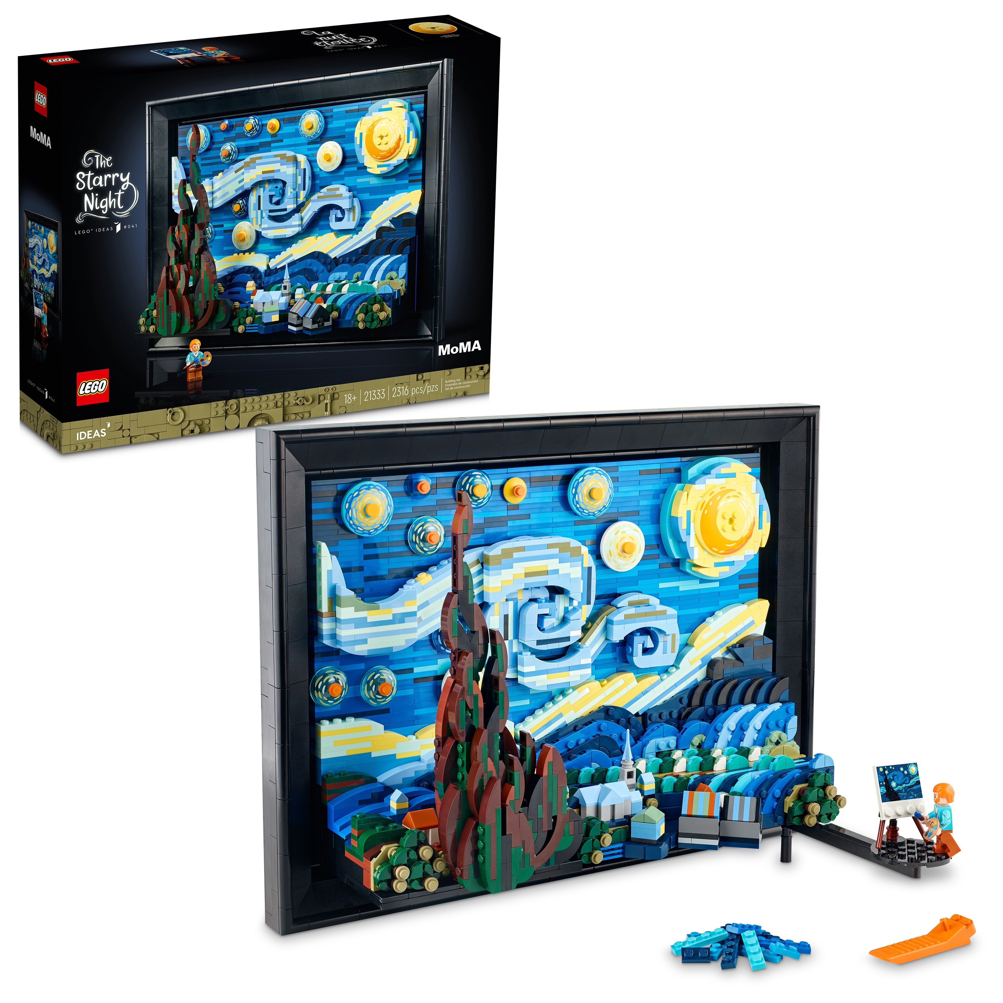 Vincent van - Starry Night 21333 | | online at the Official LEGO® Shop US