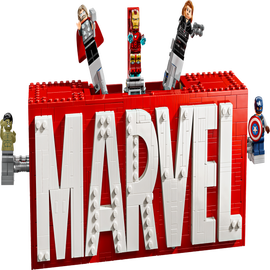 MARVEL-logo og minifigurer - 76313 - Marvel