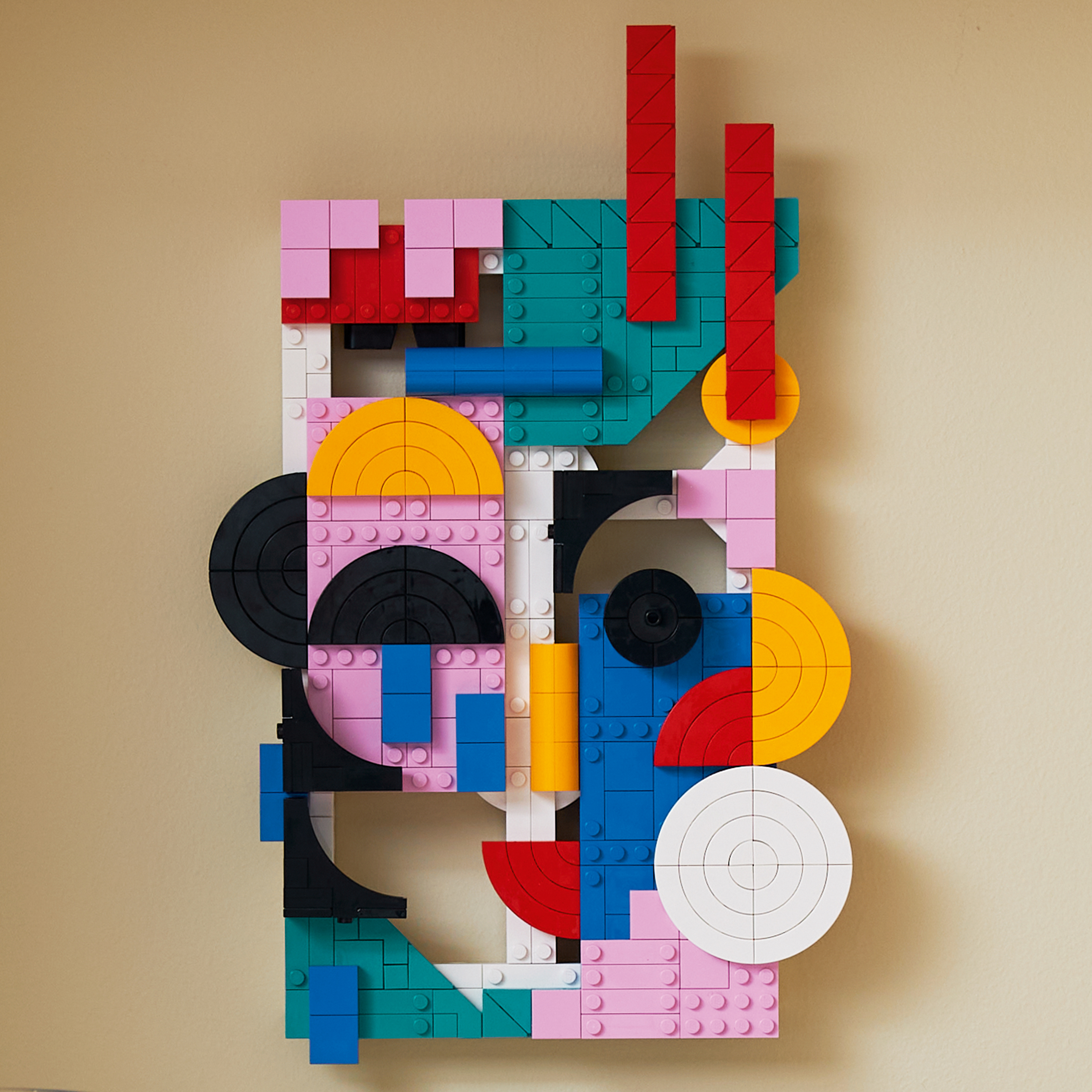 Abstract cheap lego art