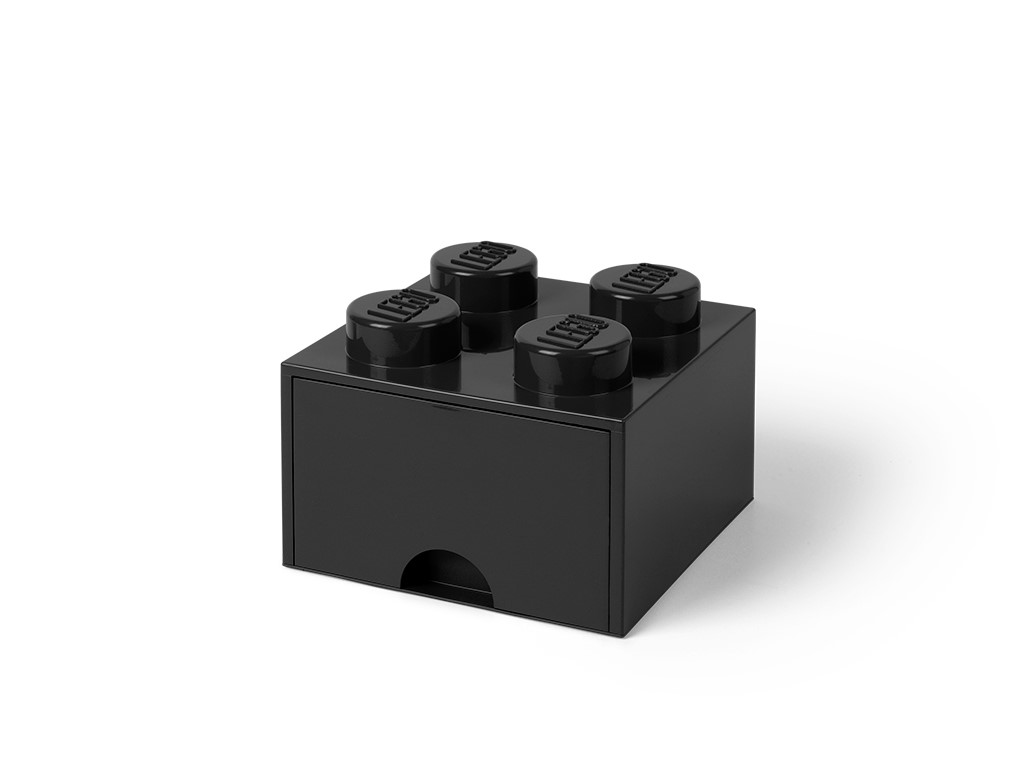 Lego Boîte de Rangement empilable 8 Boutons Rouge Taille L