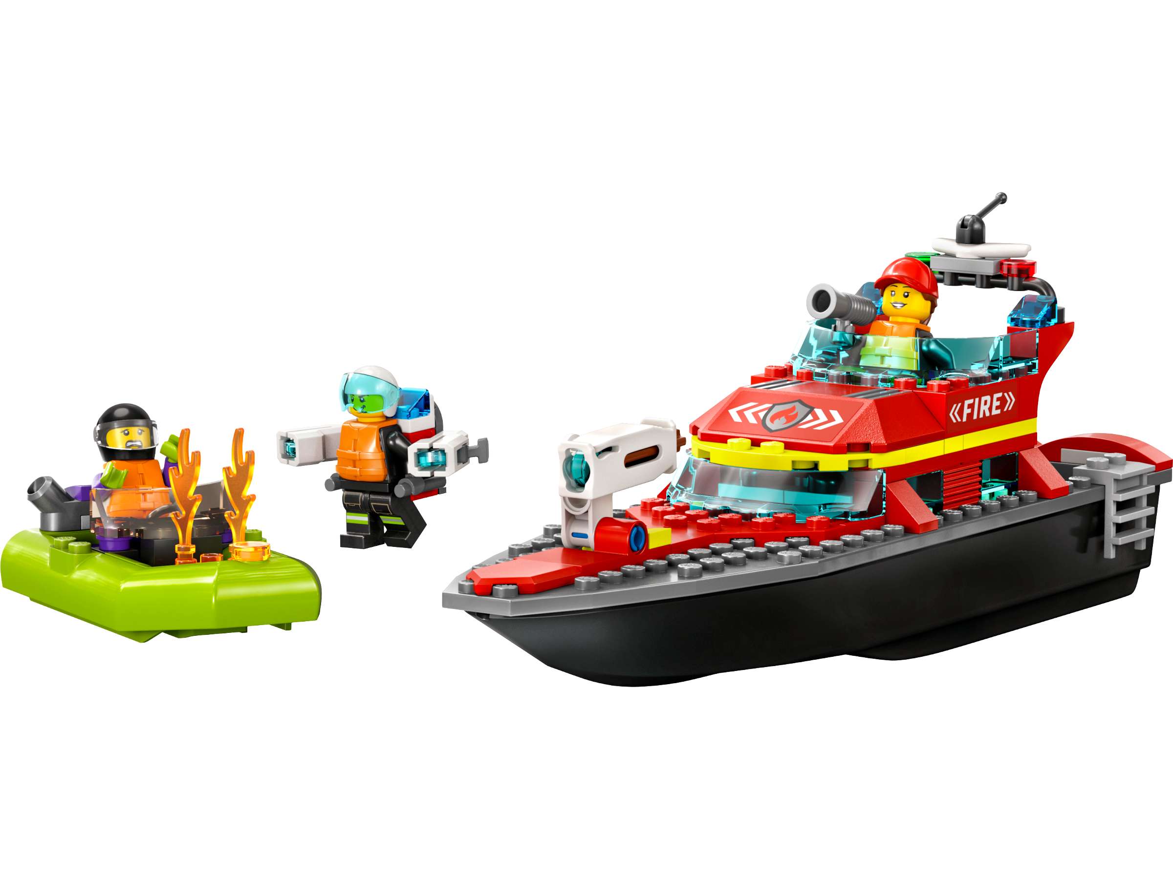 Fire Rescue Boat 60373 | City | Buy online at the Official LEGO® Shop GB