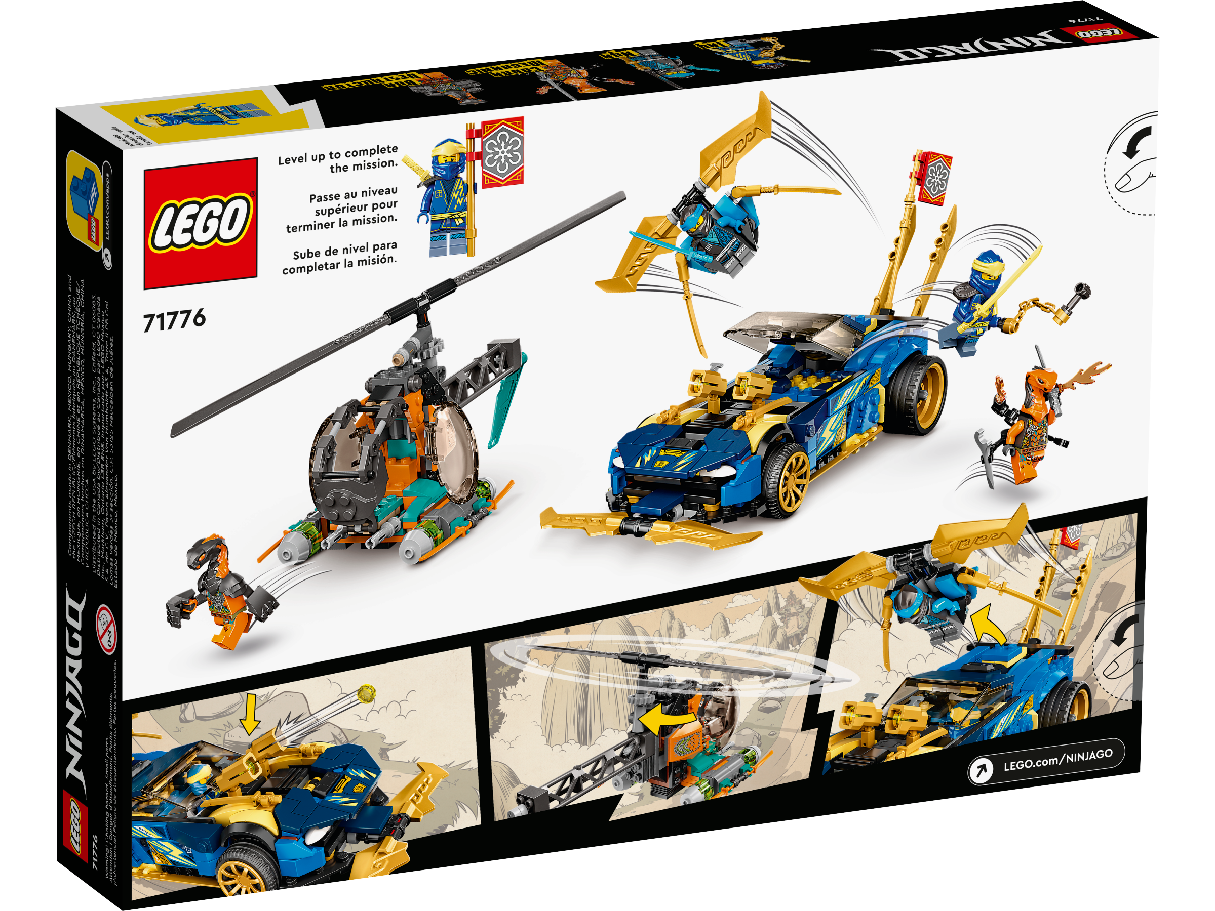 Blijkbaar Afm Druif Jay en Nya's racewagen EVO 71776 | NINJAGO® | Officiële LEGO® winkel NL