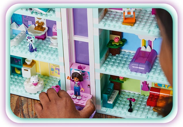LEGO Koci domek Gabi: klocki, zestawy 