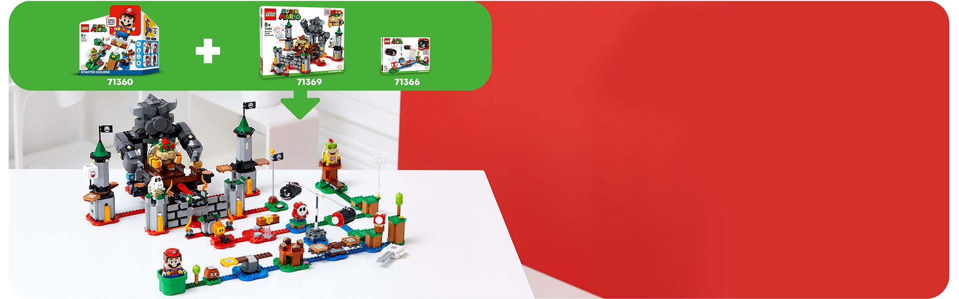 Bowser's Castle Boss Battle Expansion Set 71369 | LEGO® Super