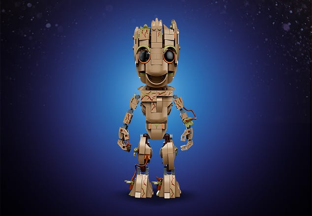 I am LEGO® at | Buy 76217 online Shop US Marvel Official Groot the 