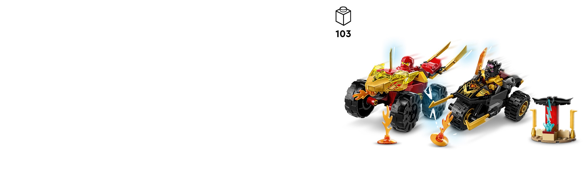 Kai and Ras's Car and Bike Battle 71789 | NINJAGO® | Buy online at the  Official LEGO® Shop US