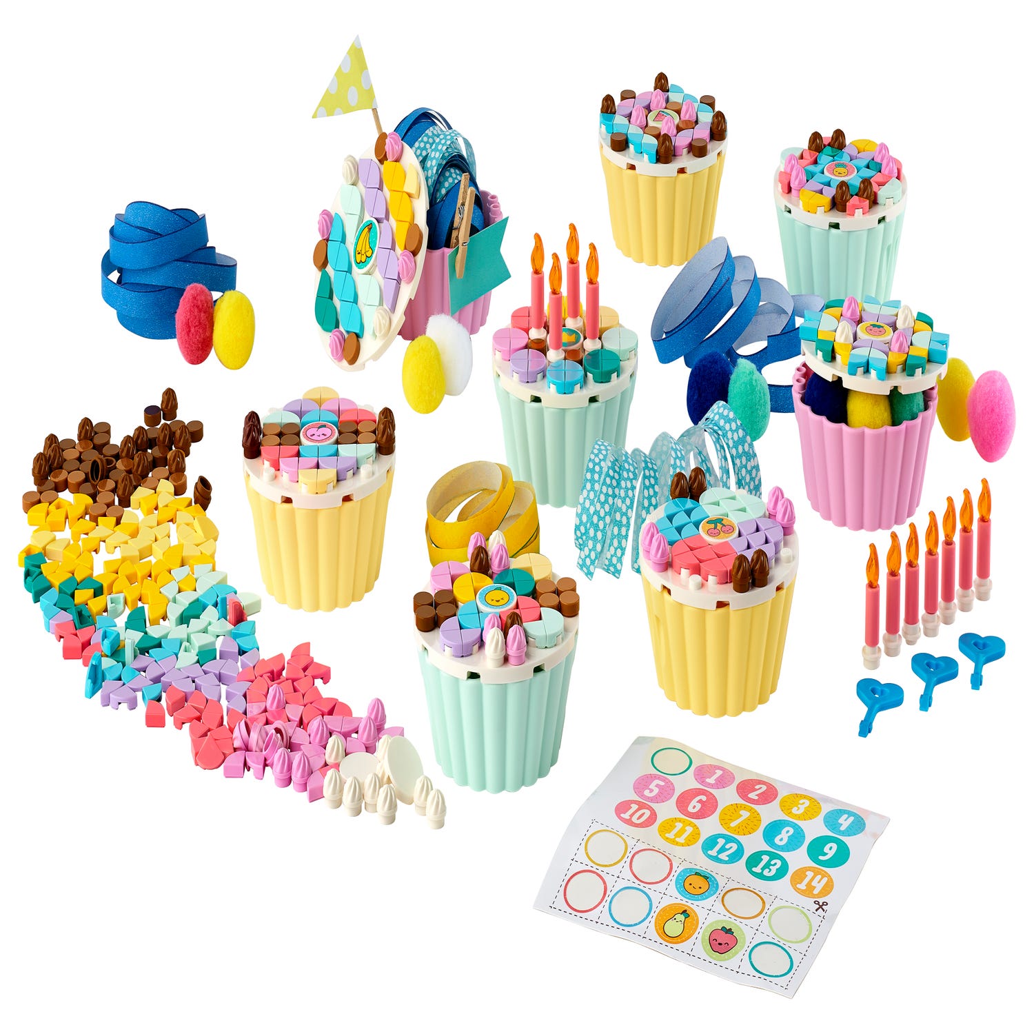 Cupcake Making Arts and Crafts Kit for Kids, Birthday Gift for
