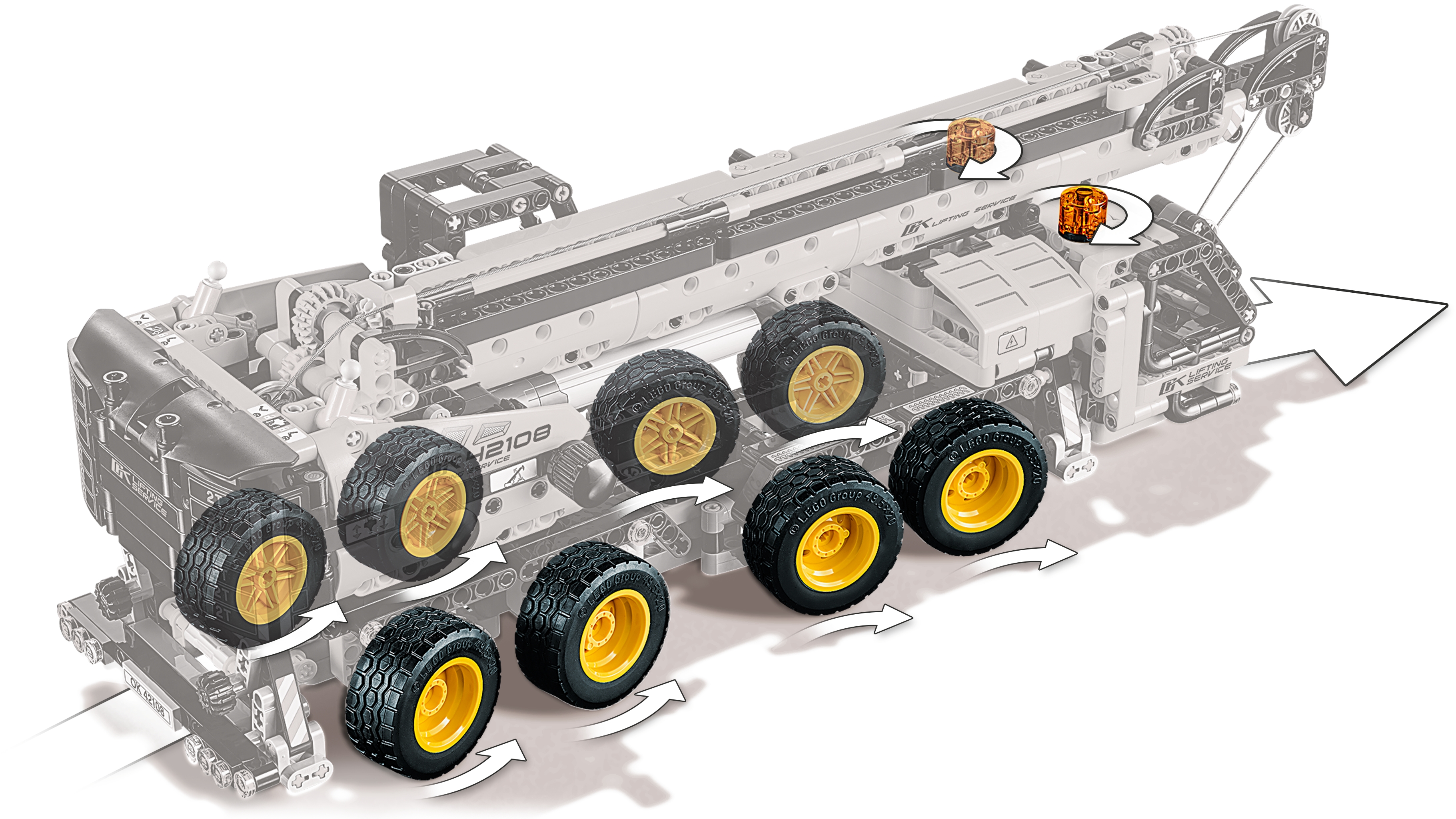 LEGO Technic: Mobile Crane Truck Toy (42108) Toys - Zavvi UK