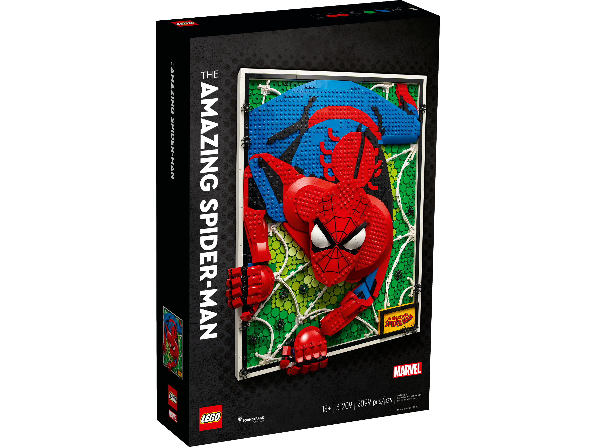 Lego Art The Amazing Spider-man Super Hero Building Kit 31209 : Target
