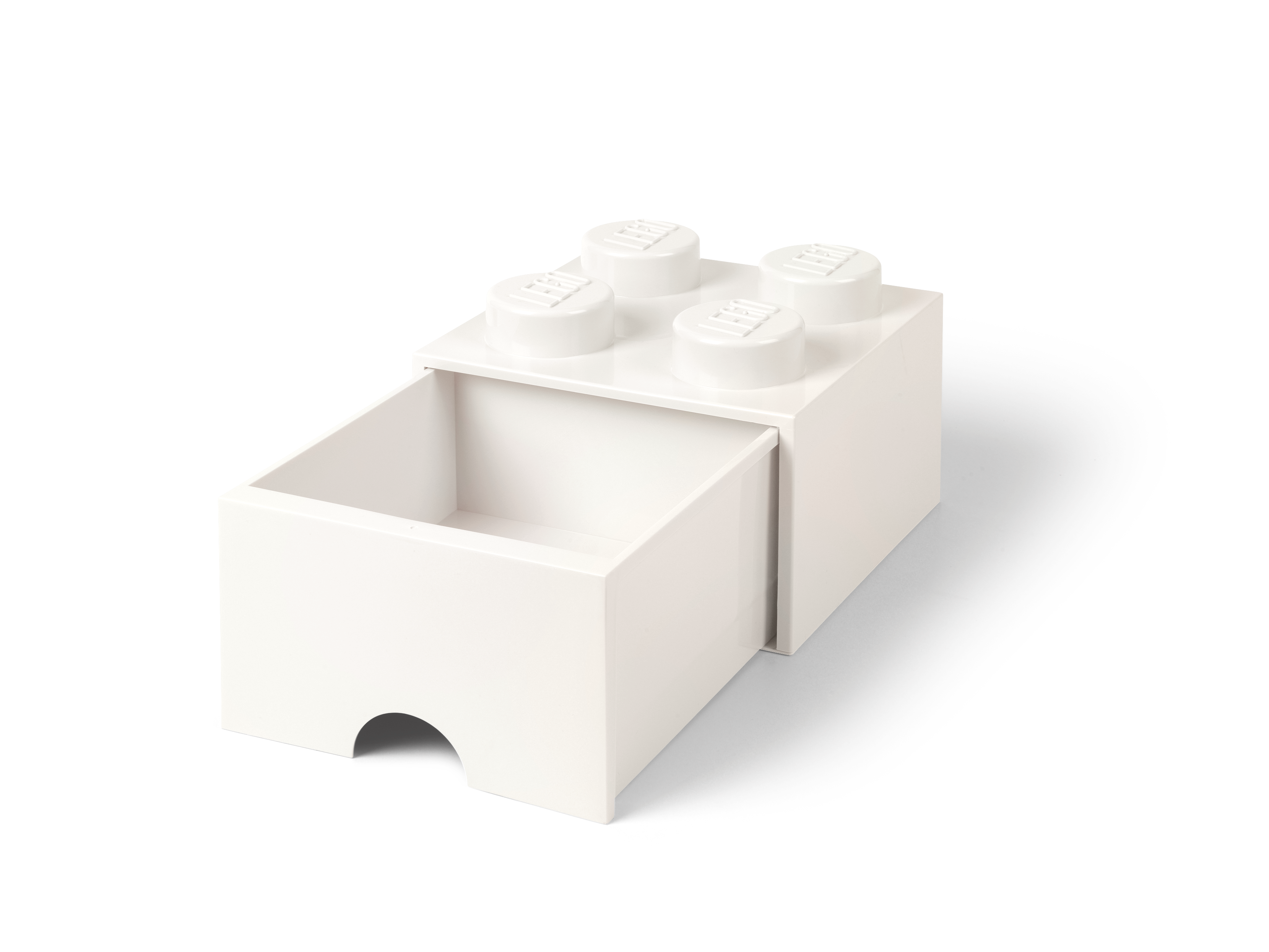white lego storage brick