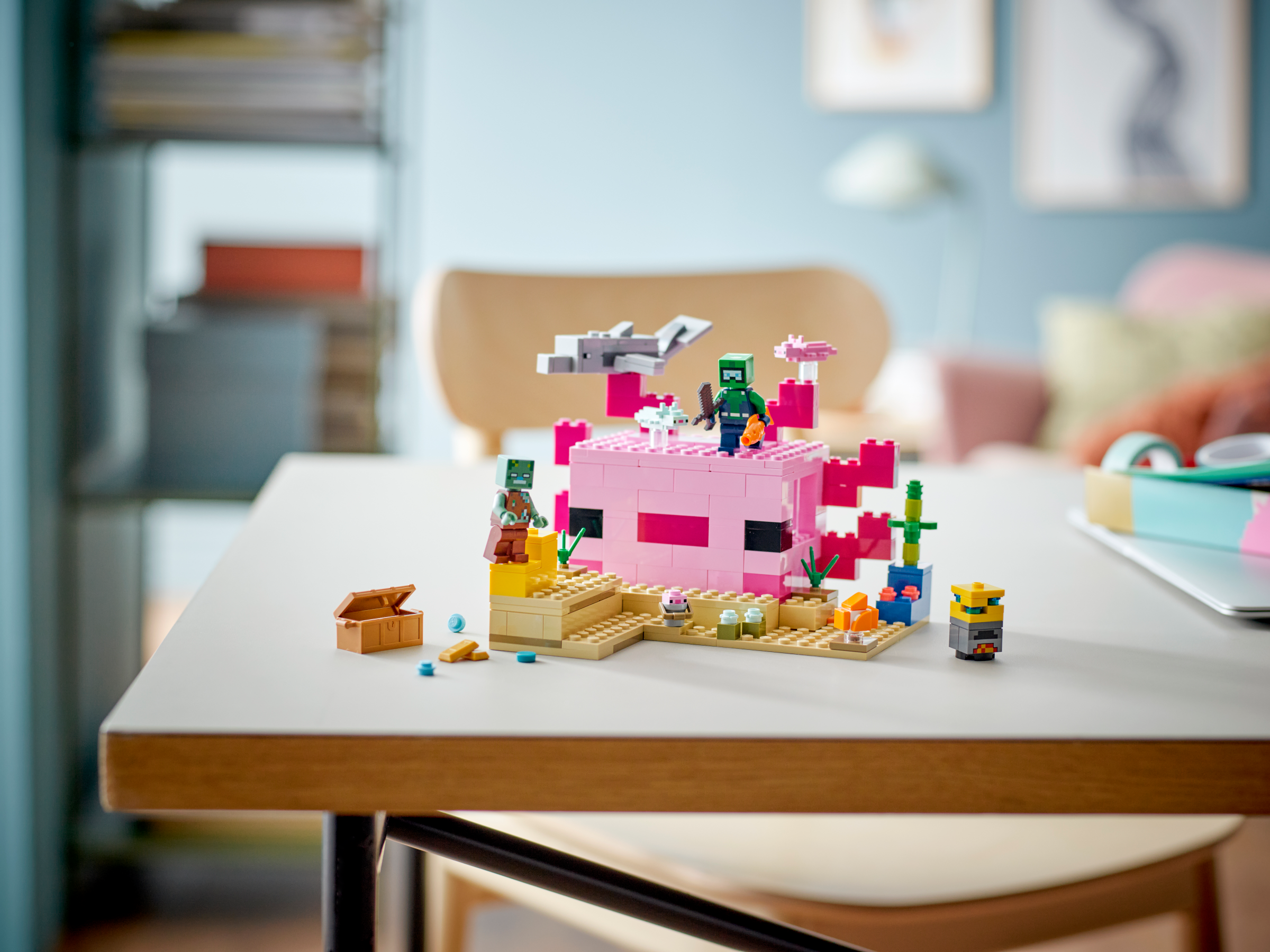 LEGO Minecraft La maison Axolotl 21247 Ensemble de jeu de construction (242  pièces) Comprend 242 pièces, 7+ ans 