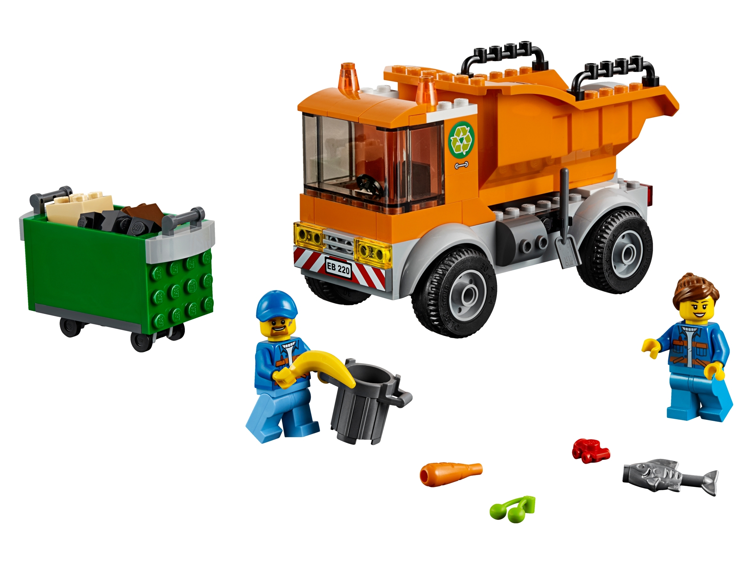 Slang blik Noord West Garbage Truck 60220 | City | Buy online at the Official LEGO® Shop US