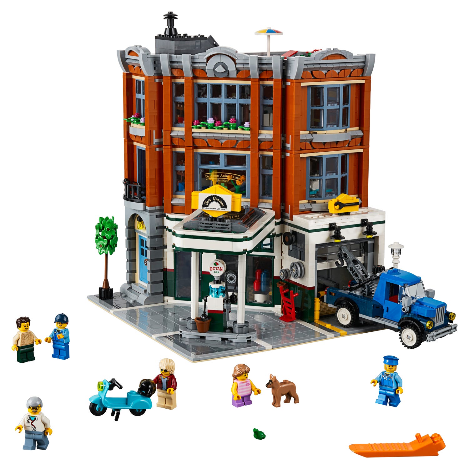Vitrine en plexiglas® pour LEGO® Le garage du coin (10264)