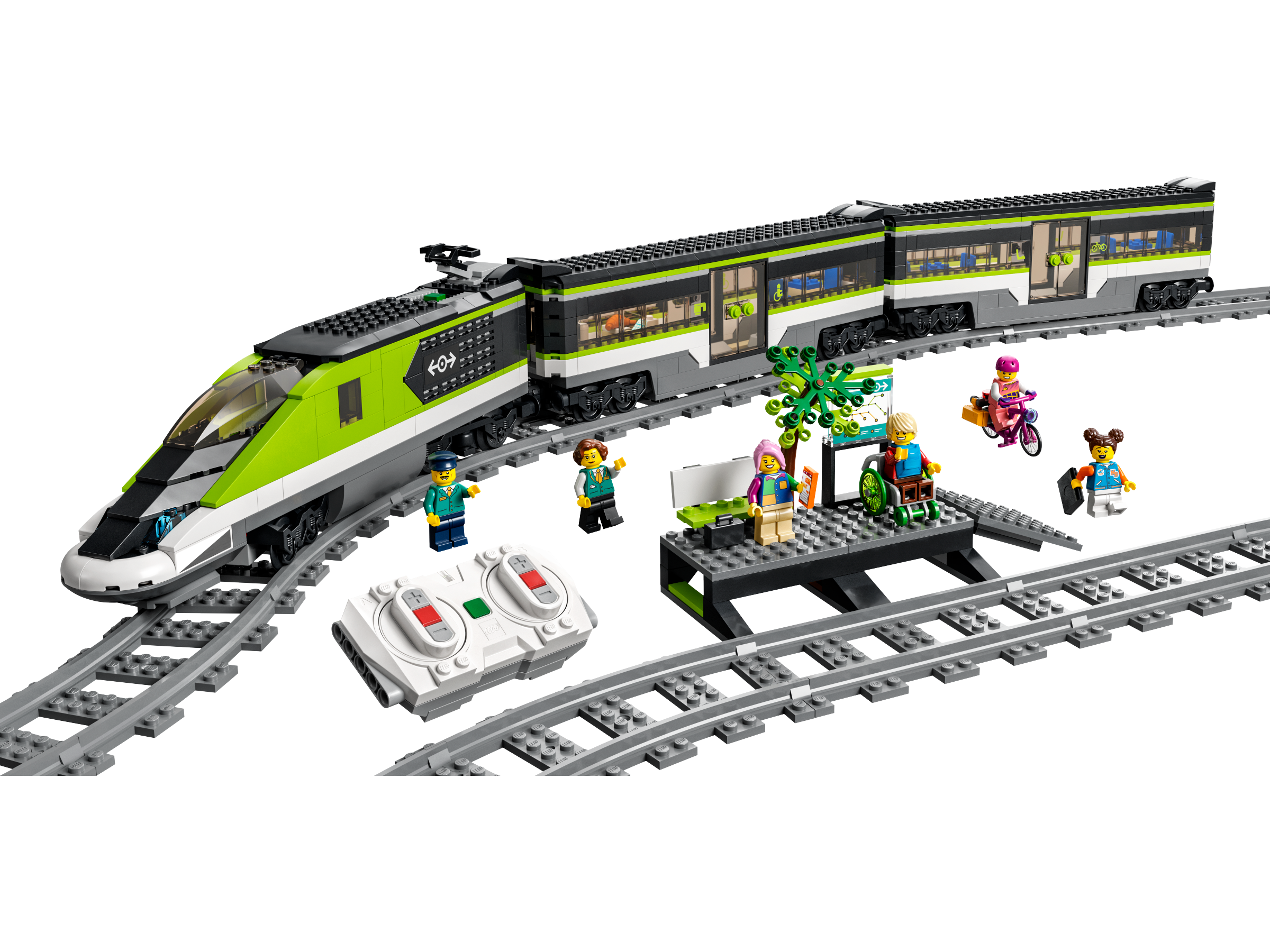 LEGO City Plastico molto bello 3 treni perfettamente funzionanti da vedere .