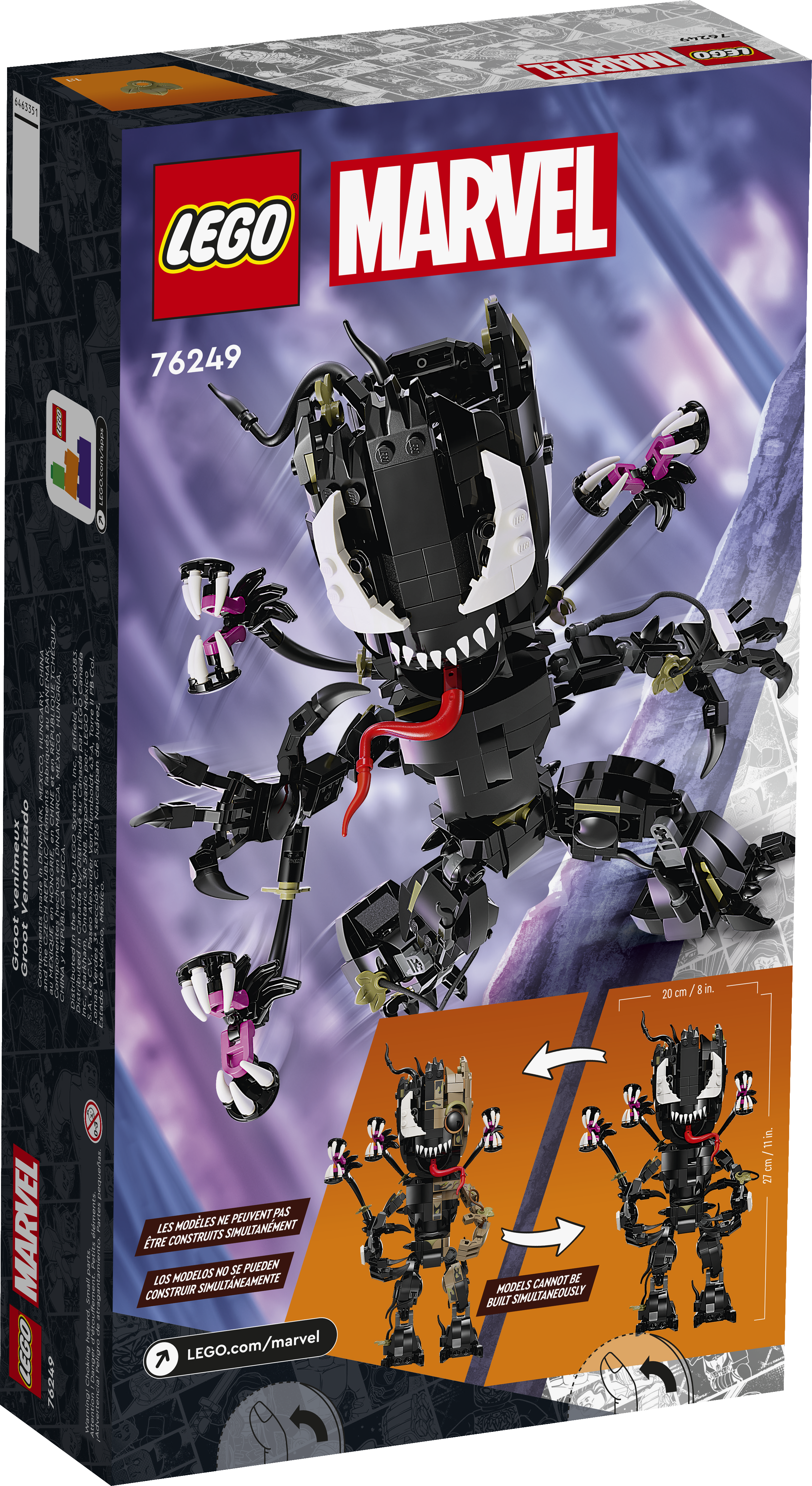 LEGO Marvel Venomized Groot 76249 Transformable Marvel Toy for Play and  Display, Buildable Marvel Action Figure for Fans of the Guardians of the  Galaxy Movie, Marvel Birthday Gift for 10 Year Old