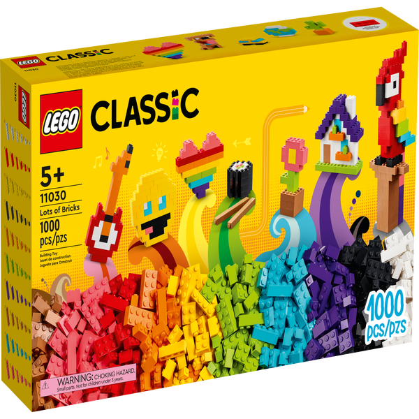 Lego Caja de ladrillos especiales de ideas amarillas clásicas : Juguetes y  Juegos 