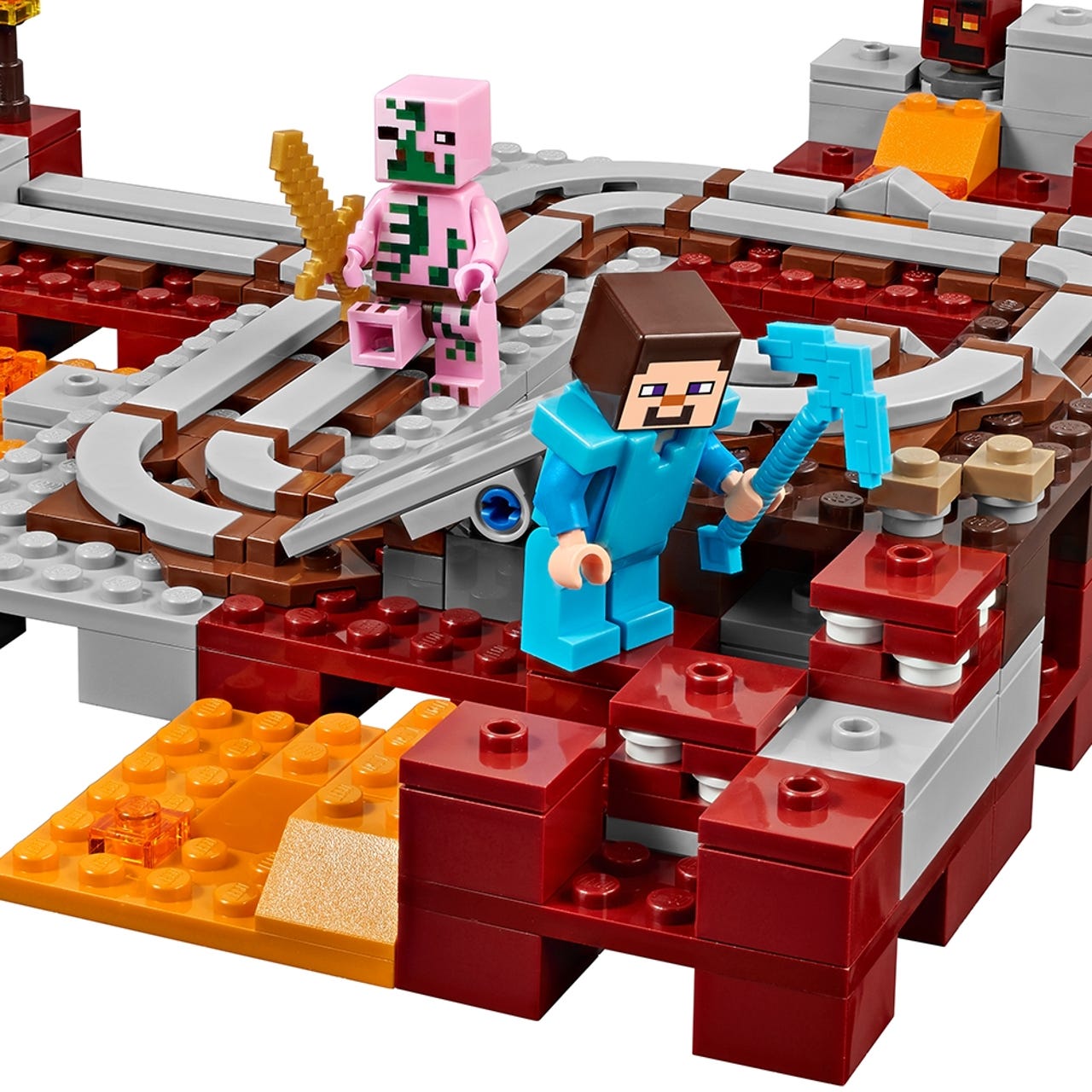 De Nether Spoorweg Minecraft Officiele Lego Winkel Nl