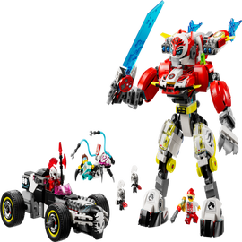 Coopers tiger-mech og Zeros hotrod-bil - 71497 - LEGO® DREAMZzz™