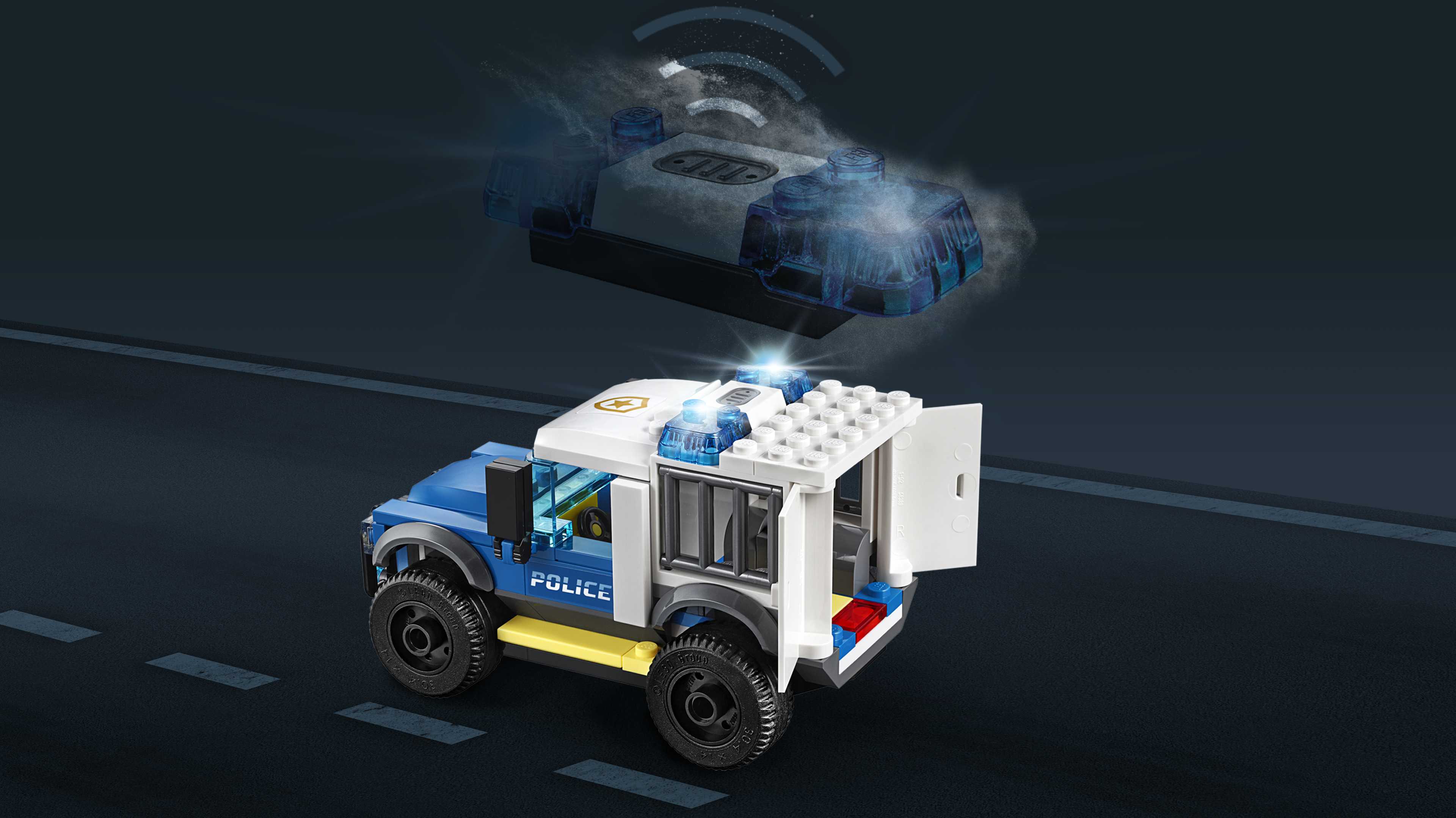 lego ninjago police car