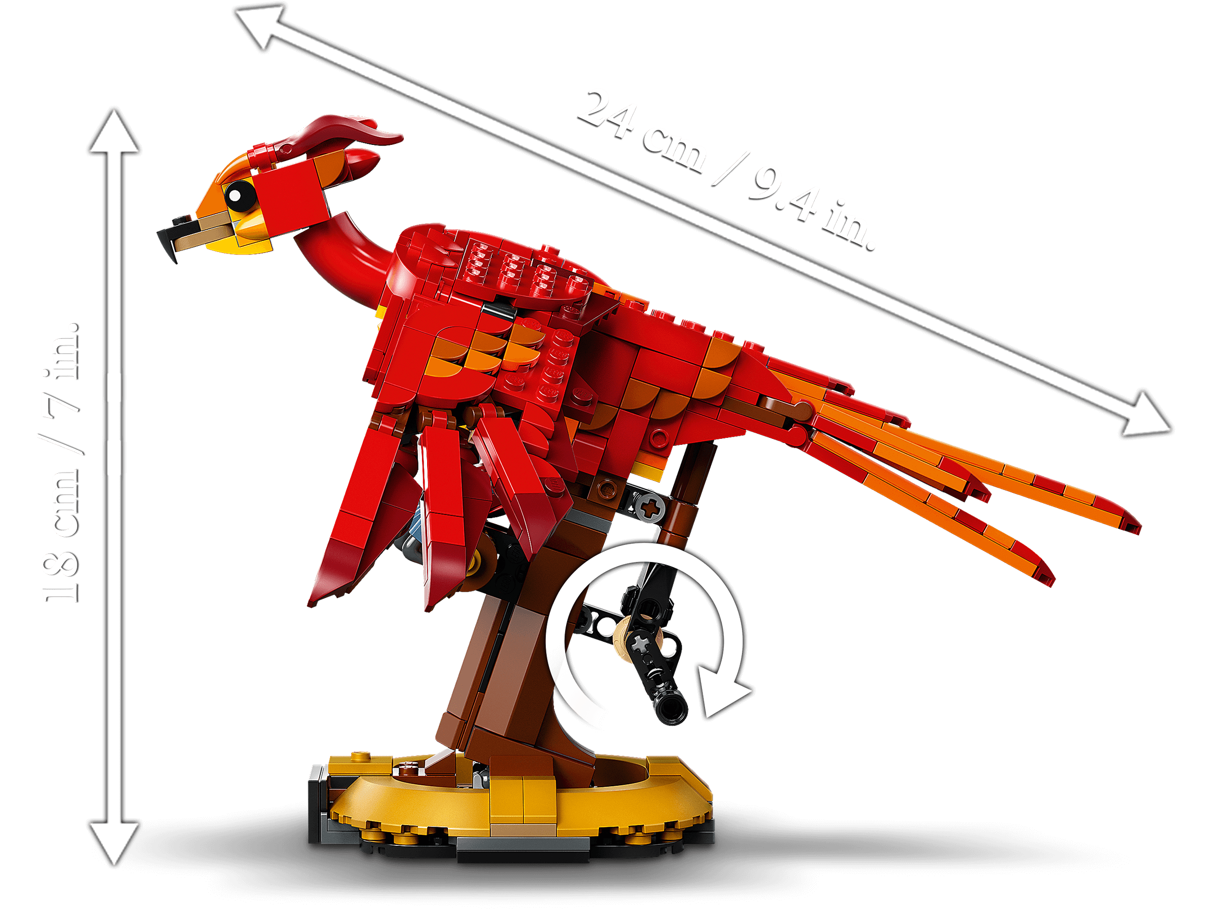 LEGO Harry Potter Basilisk Snake Fawkes Phoenix Bird 3 Headed Dog