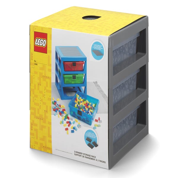 LEGO Containers Storage Lockers Cabinet Light Bluish Gray & Purple (2X) 