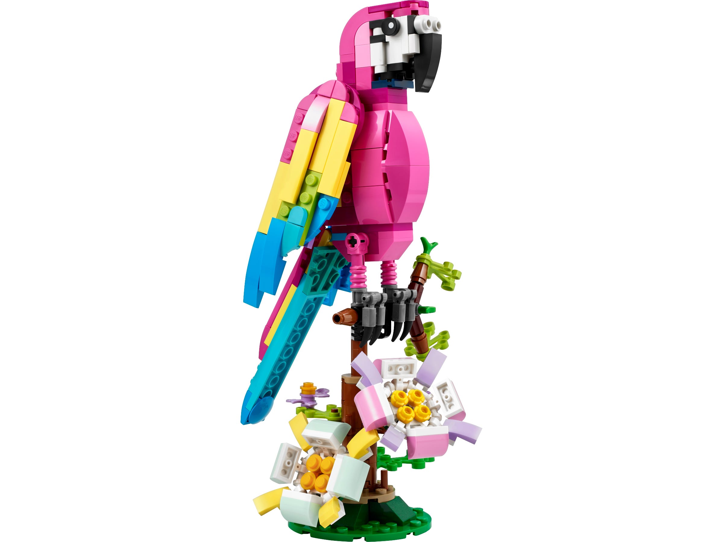 Zdjęcia - Klocki Lego Egzotyczna różowa papuga 