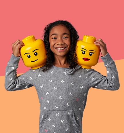 Lego heads sale