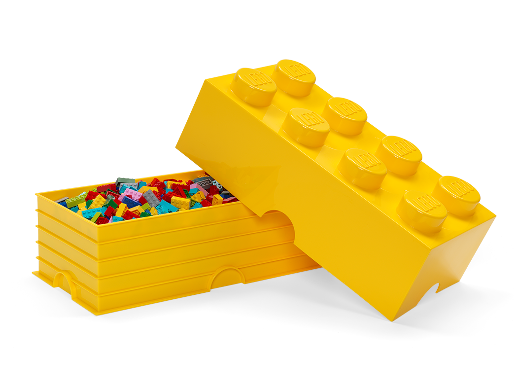 8-Stud Storage Brick – Yellow 5006916 | Other | Buy online at the 