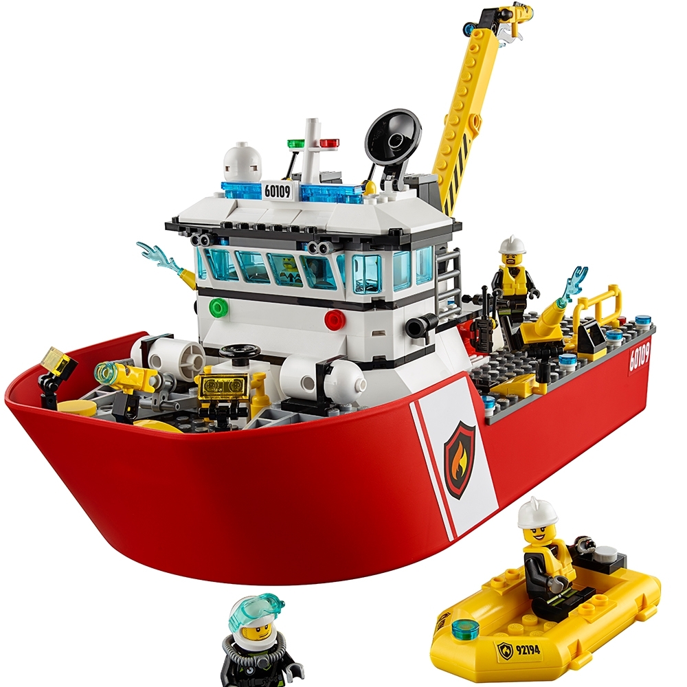 lego city fire boat