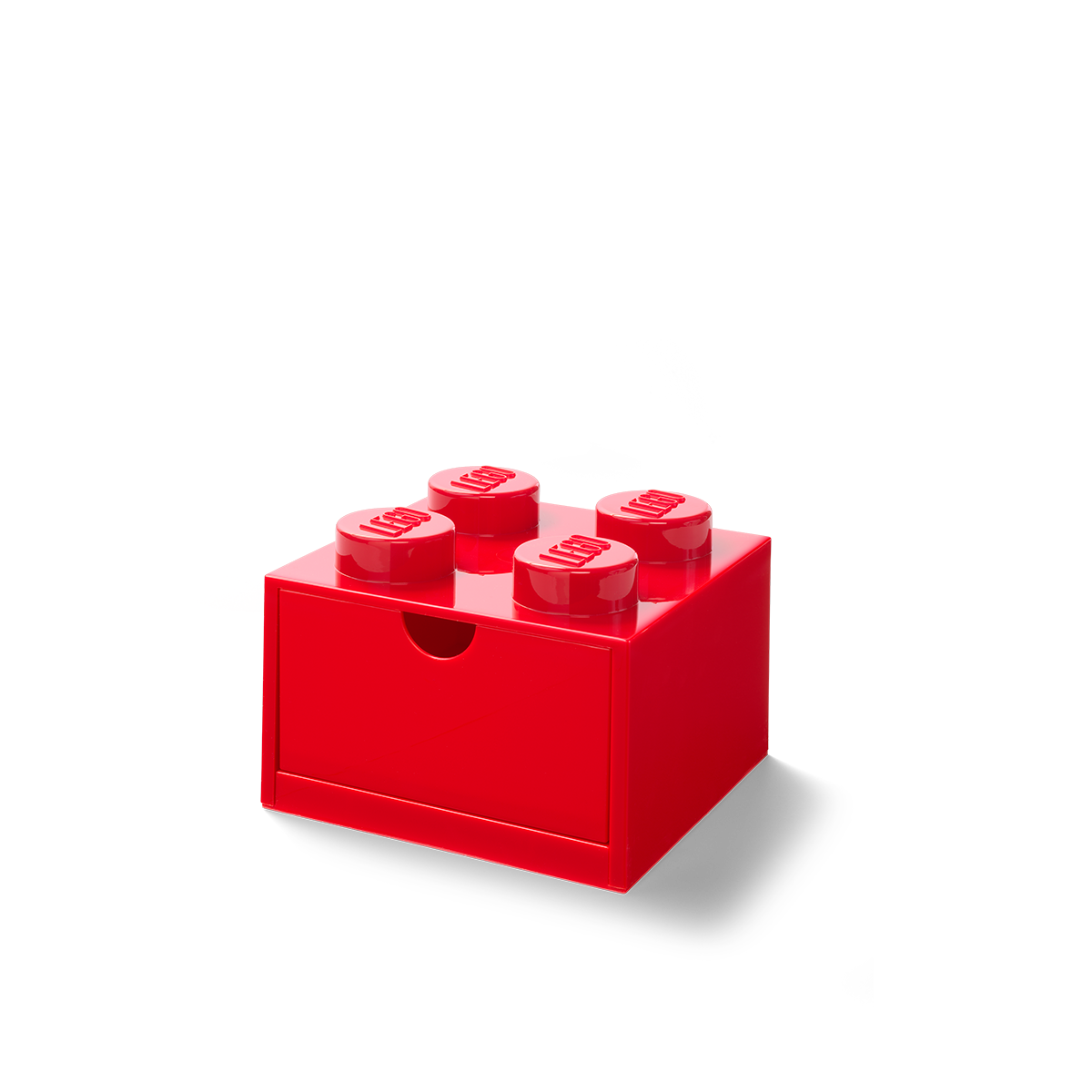 Brique de rangement LEGO® rouge 4 tenons