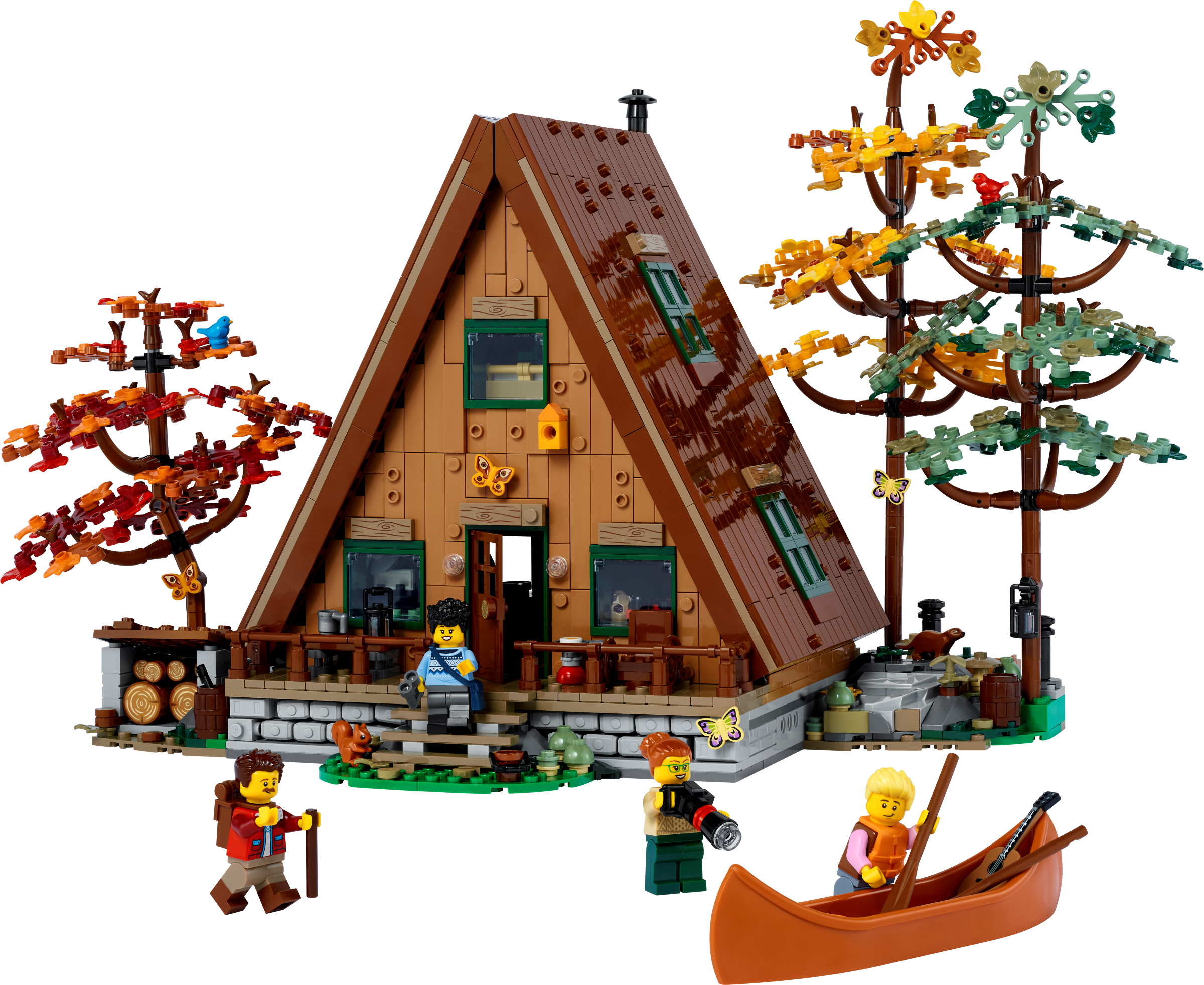 Kano Dodge længde A-Frame Cabin 21338 | Ideas | Buy online at the Official LEGO® Shop US