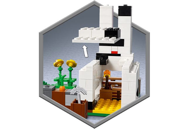 Lego 21181 minecraft le ranch lapin set de construction jouet