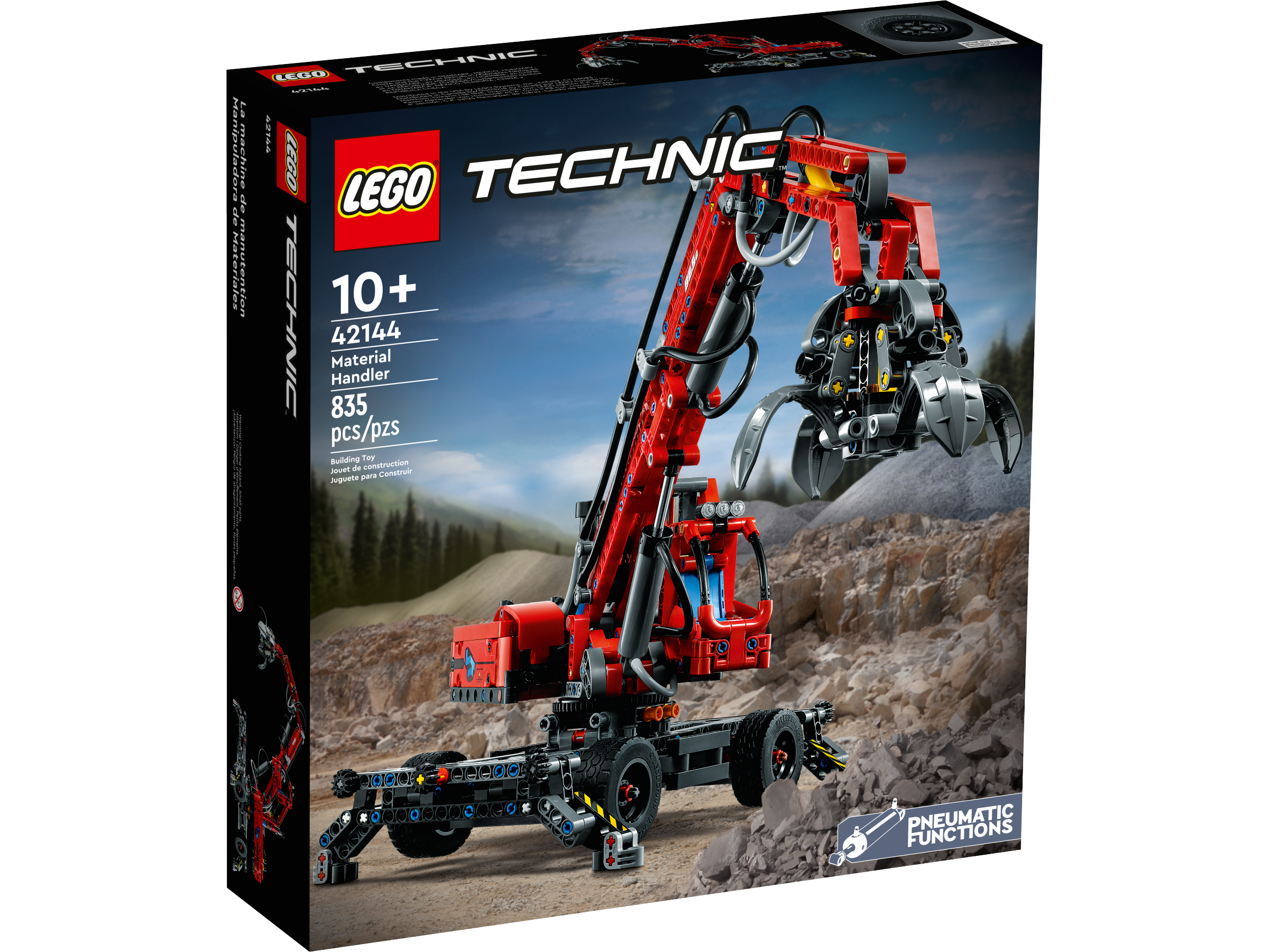 LEGO Technic, La grue de manutention, 42144, 10 ans et plus