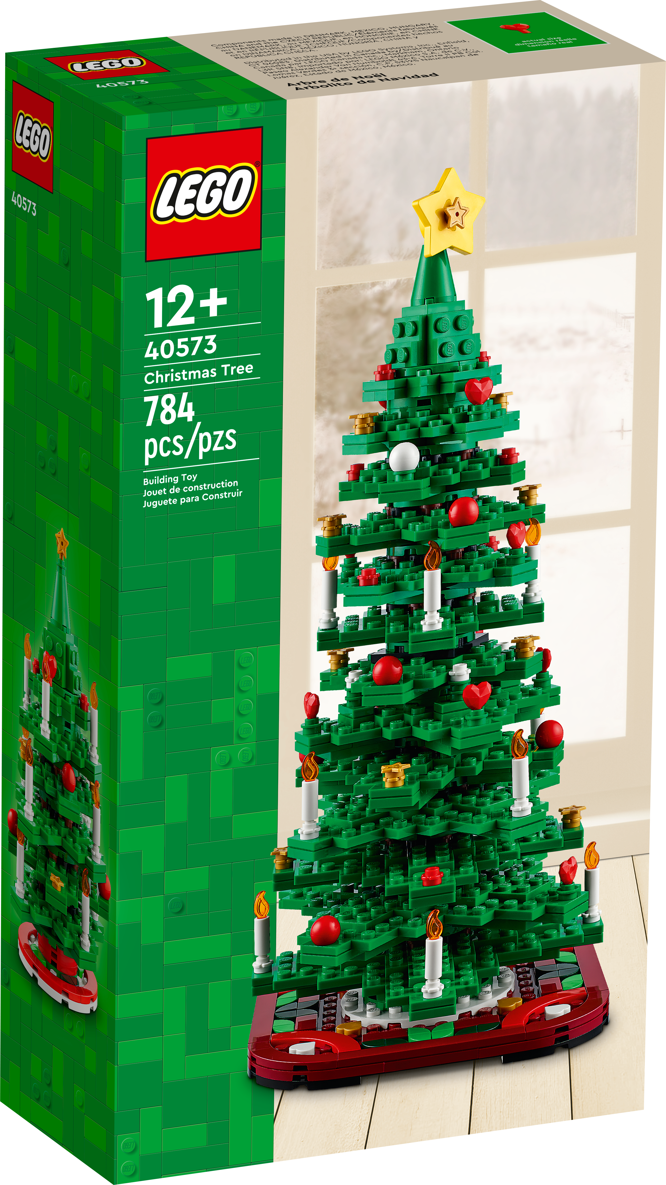 Christmas Tree Building Blocks with LED Light,Purple Crystal Christmas Tree  Music Box,Compatible with Lego Christmas Tree, Xmas Gifts for Adults and  Kids 