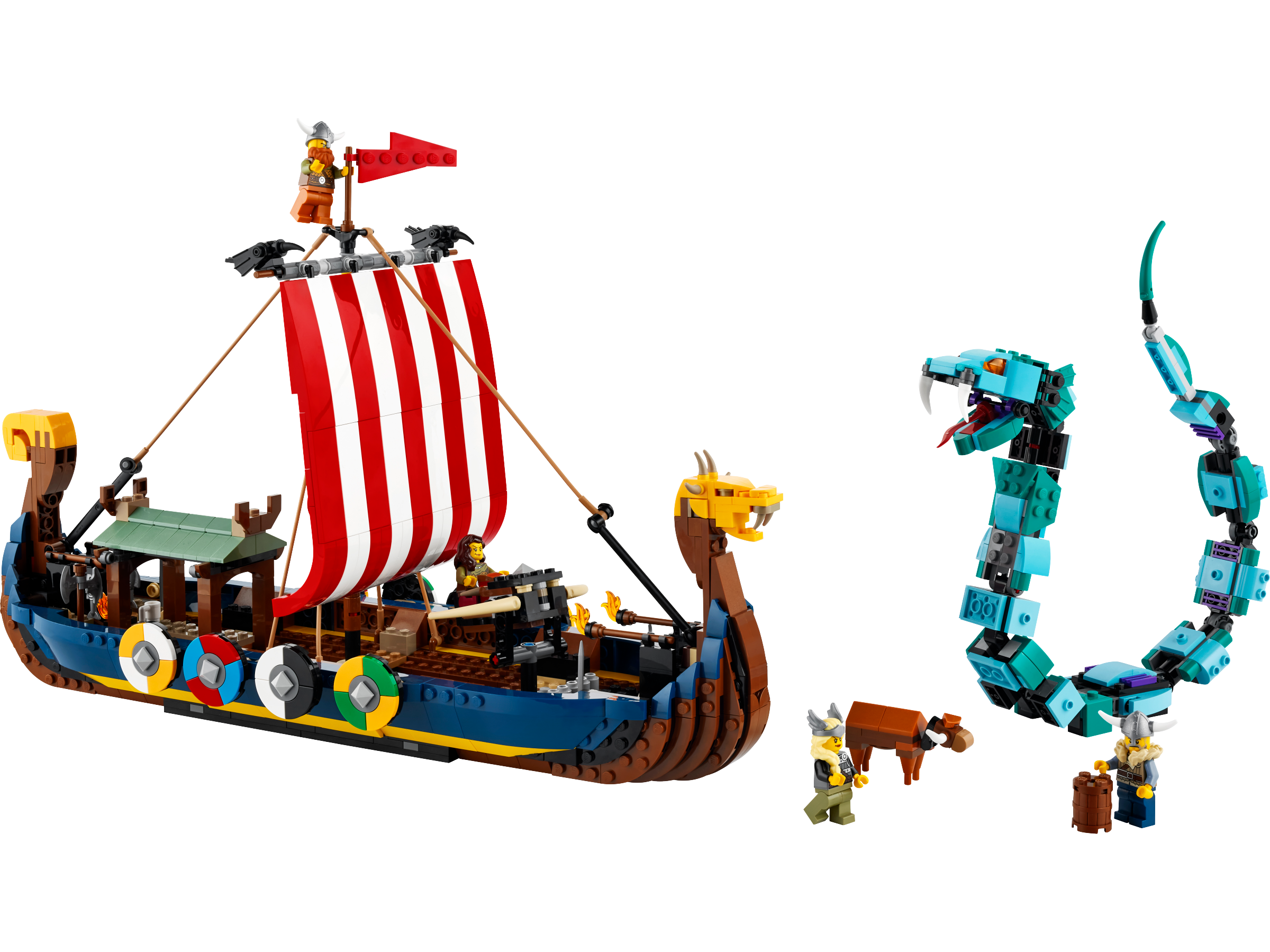 Viking Ship And The Midgard Serpent 31132 Creator 3-in-1 Buy Online At ...