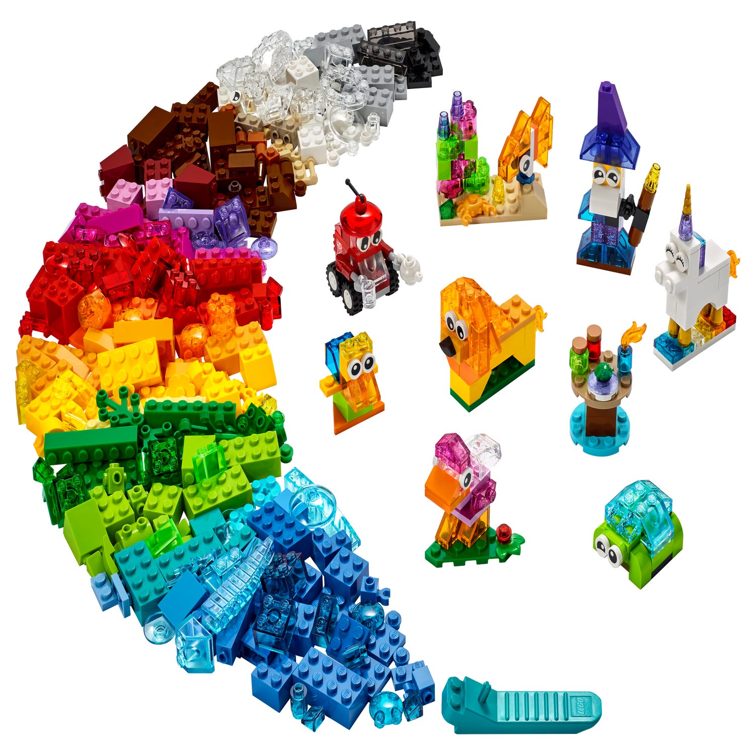 Gelukkig enz Vulkaan Creatieve transparante stenen 11013 | Classic | Officiële LEGO® winkel NL
