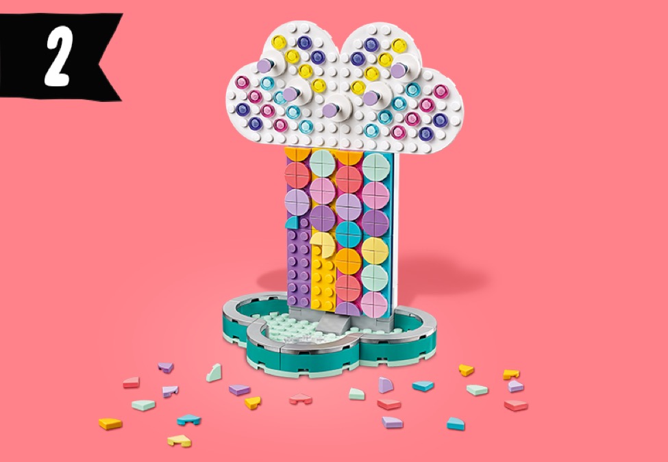 Lego dots rainbow online jewelry stand