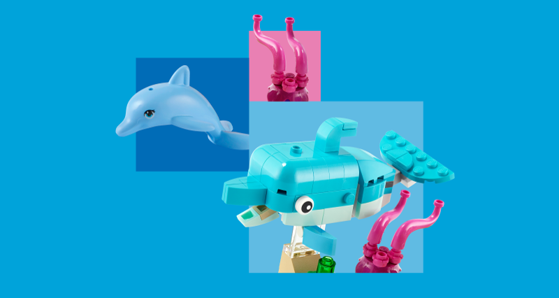 toegang Categorie waarom Dolfijnspeelgoed en -figuren | Officiële LEGO® winkel NL