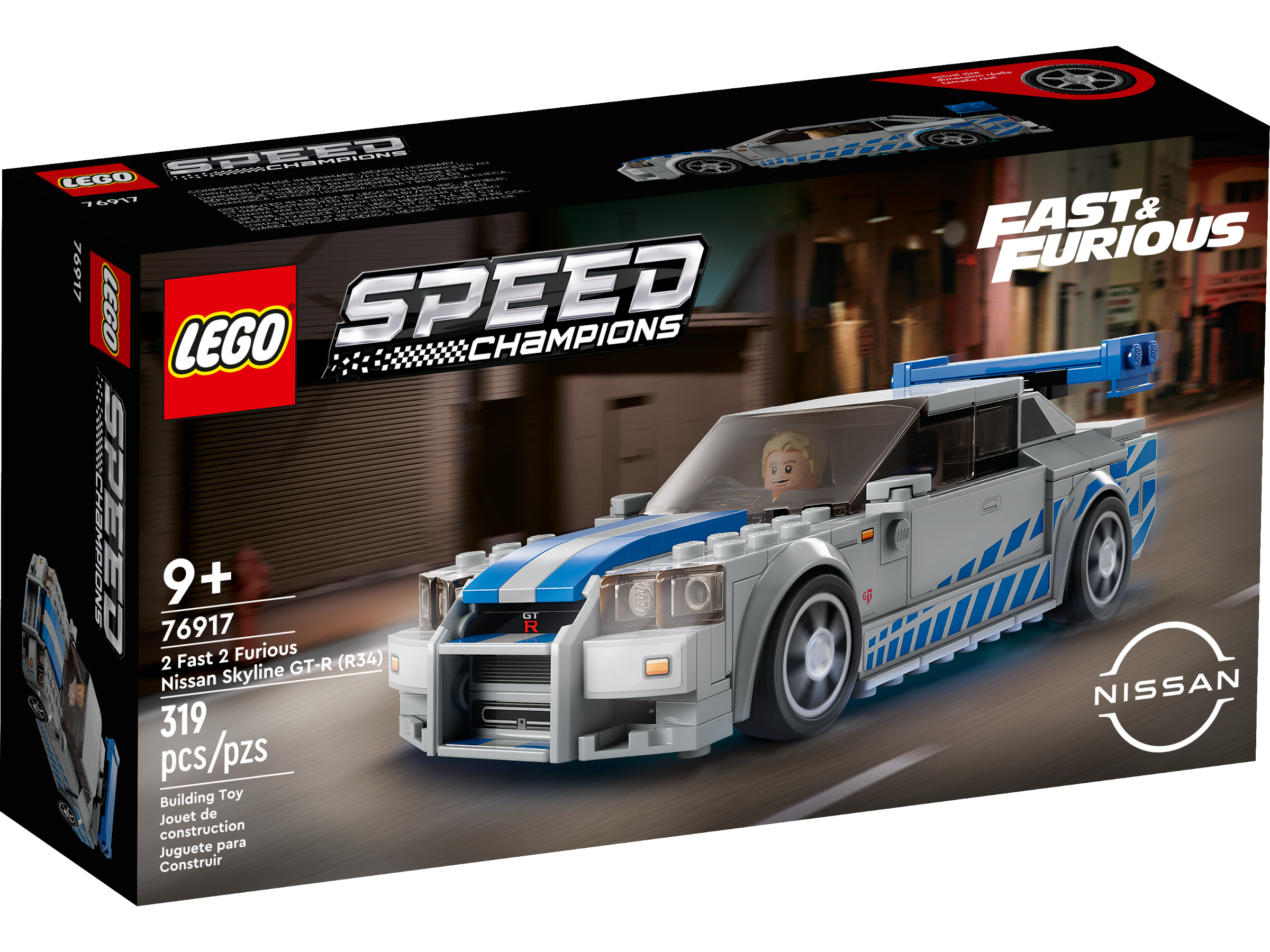 Nissan GT-R R34 Lego Set Coming—including a Brian O'Conner Minifig