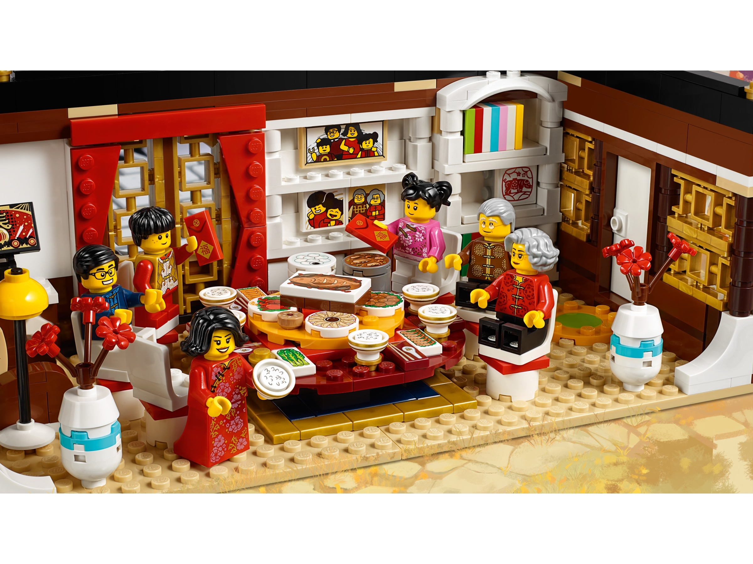 chinese new year eve dinner lego
