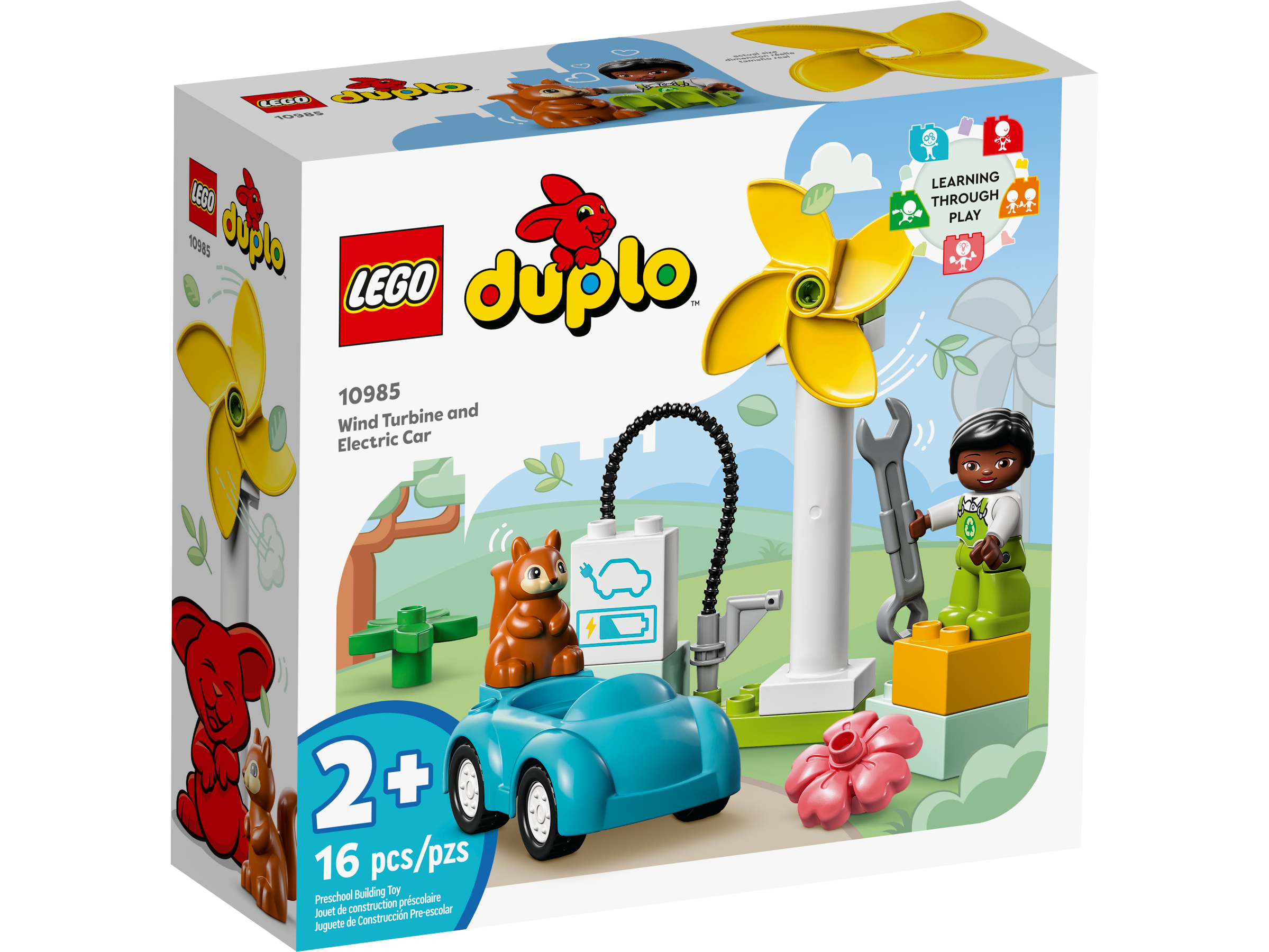 LEGO® DUPLO Ma Ville 10985 L'Éolienne et la Voiture Électrique