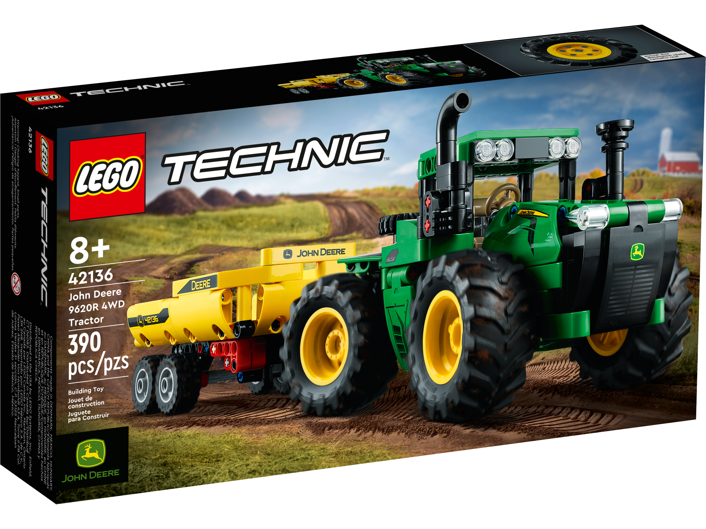 John Deere 9620R 4WD Tractor 42136 | Technic™ | Buy online at the Official  LEGO® Shop US