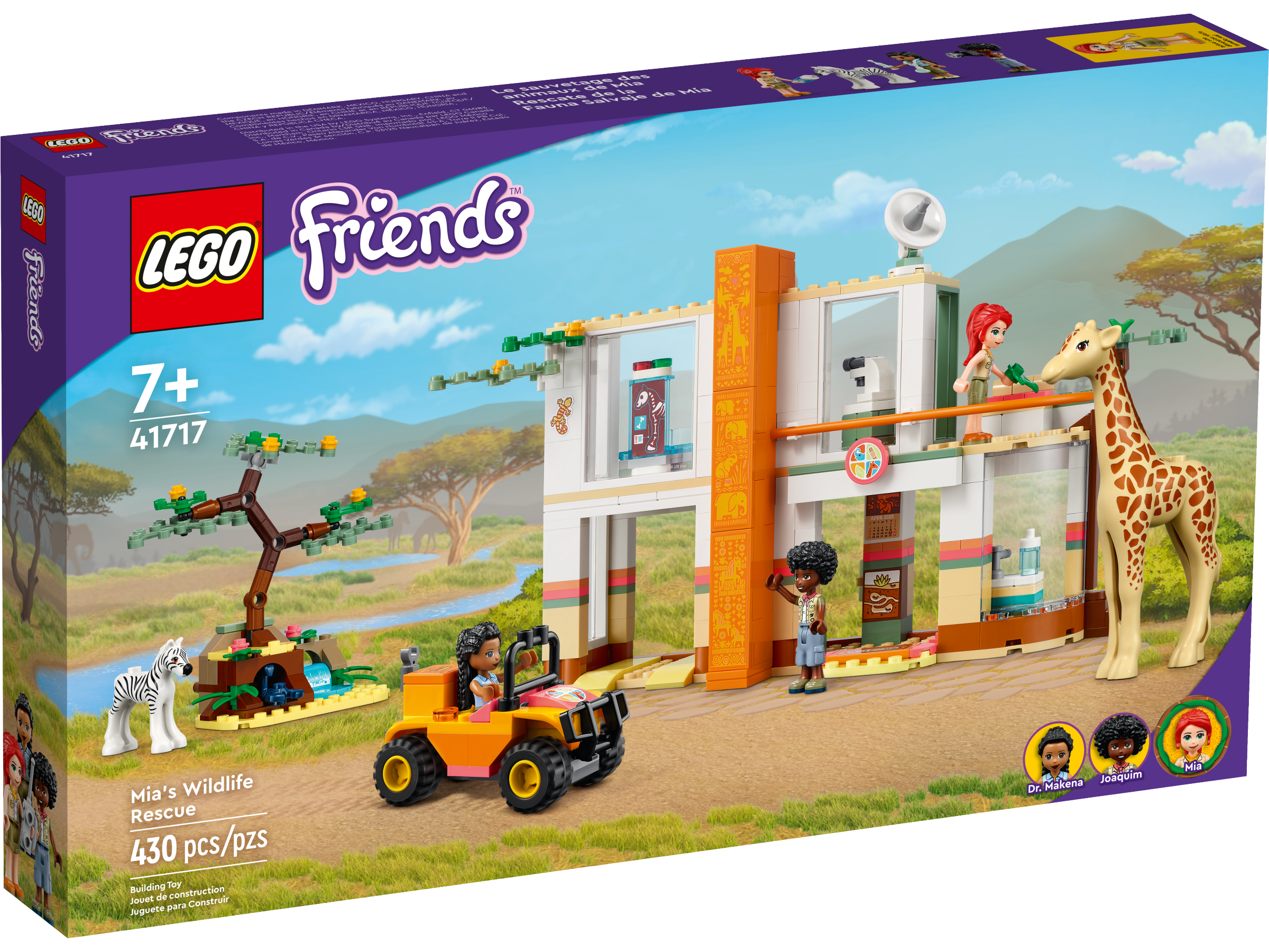 LEGO Friends Le sauvetage des animaux de Mia 41717 Ensemble de construction  (430 pièces) Comprend 430 pièces, 7+ ans 