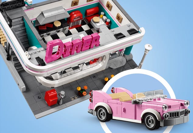 Downtown Diner 10260 | Creator Expert | Buy online at the Official LEGO® Shop