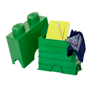 CHUBS STACKABLE LEGO CONTAINERS GREEN