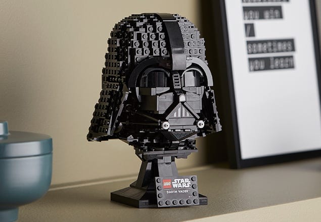 LEGO Star Wars Dark Vador Casque 75304 - Kit de présentation de